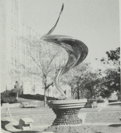 St. John's fountain sculpture.