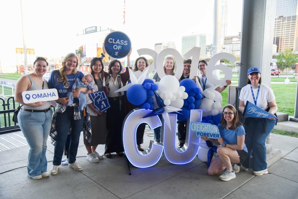 Class of 2016 at an alumni event