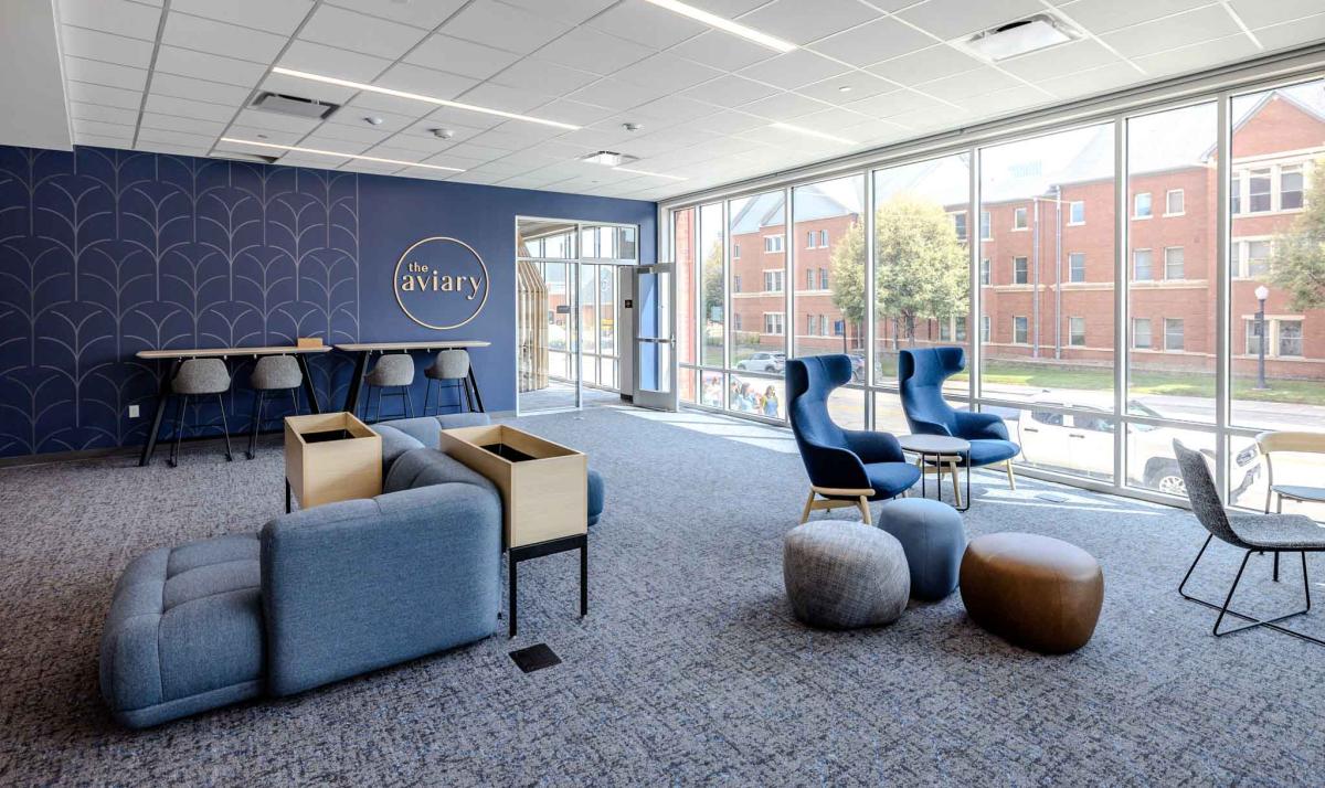 A residence hall's community space