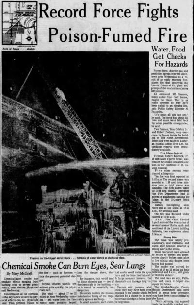 A clip of the front page of a newspaper in 1974