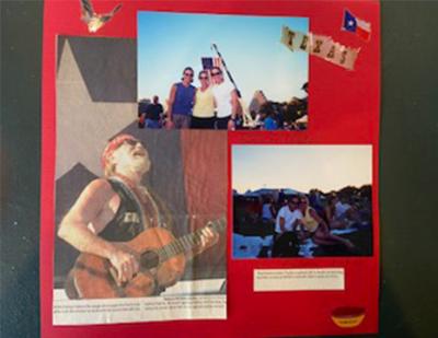 A page from a scrapbook