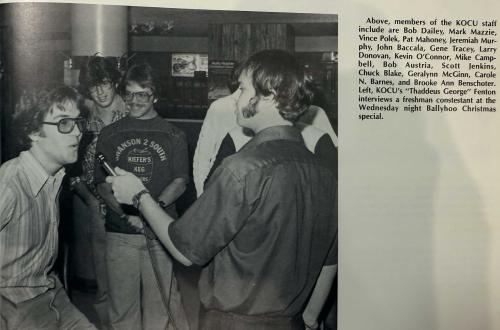 A photo from a college yearbook