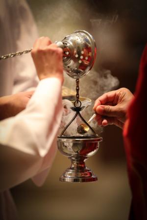 A close up photograph of a thurible
