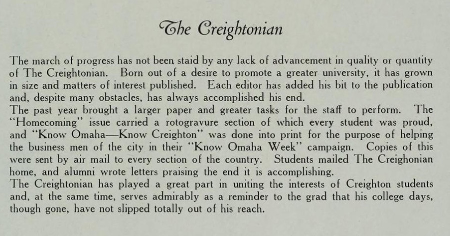 Creightonian 1925