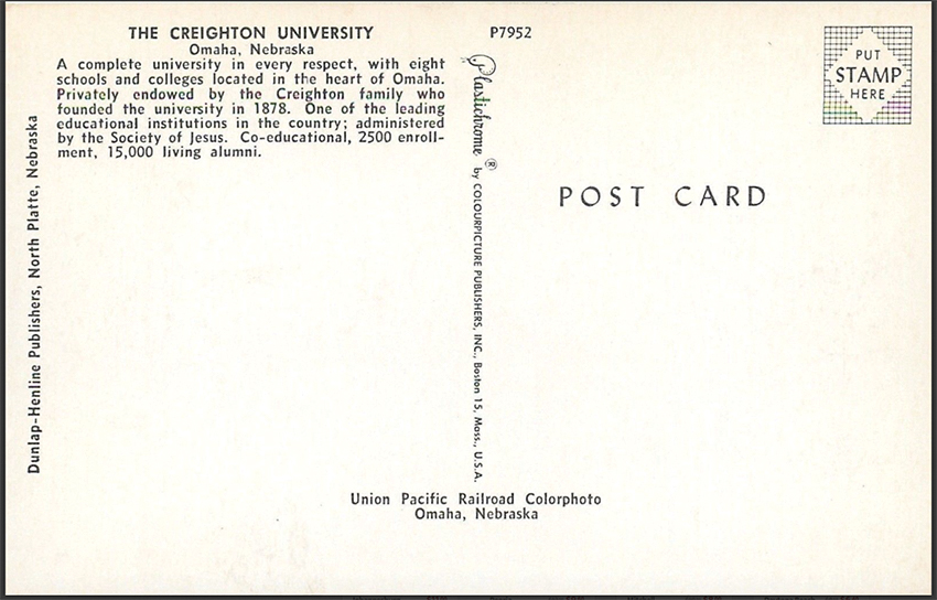 Creighton postcards