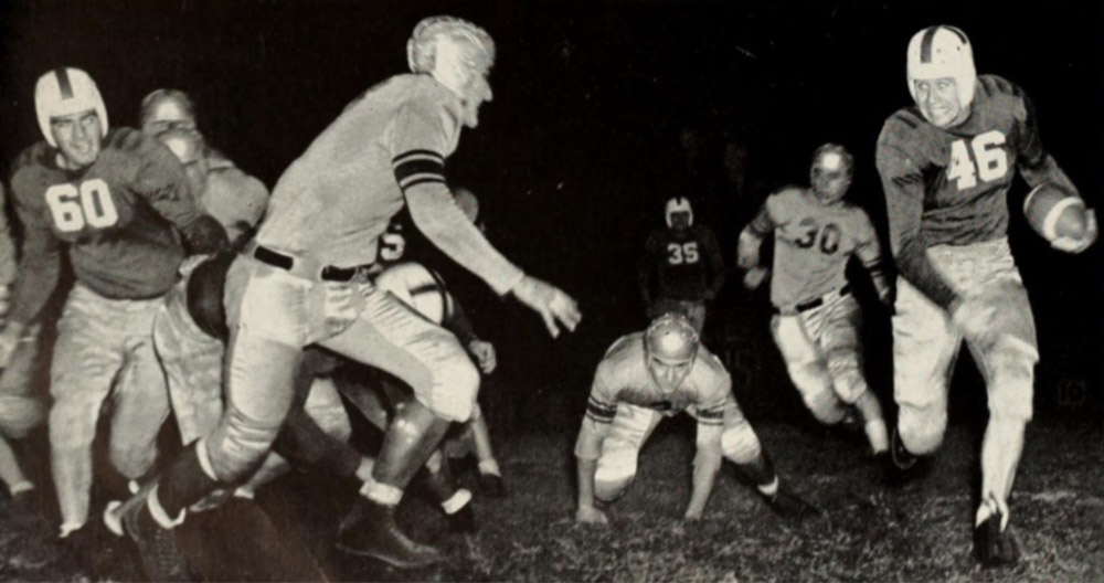 Creighton football in the 1940s.