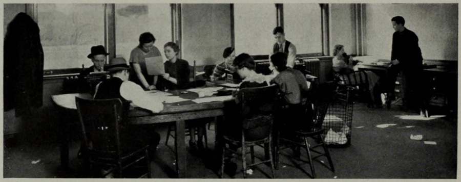 Creightonian office in 1935