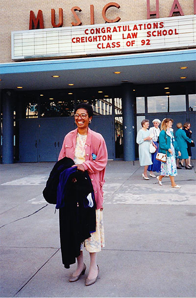Evelyn Labode earned her JD in 1992
