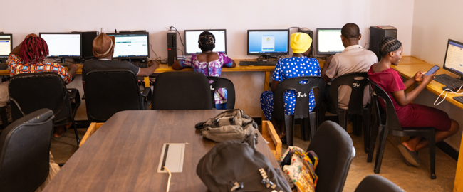 Computers powered by a neighbor's generator in Alpha Techverse.