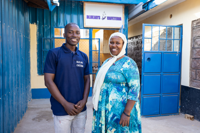 Deo and Sarah, owners of the Bluejays Cafe.