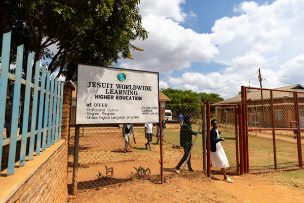 Jesuit Worldwide Learning sign.