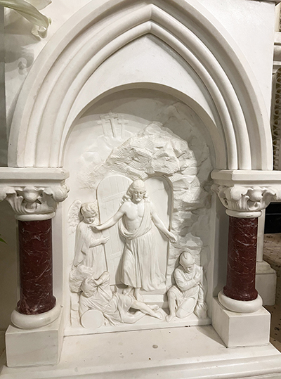 The altar at St. Cabrini's