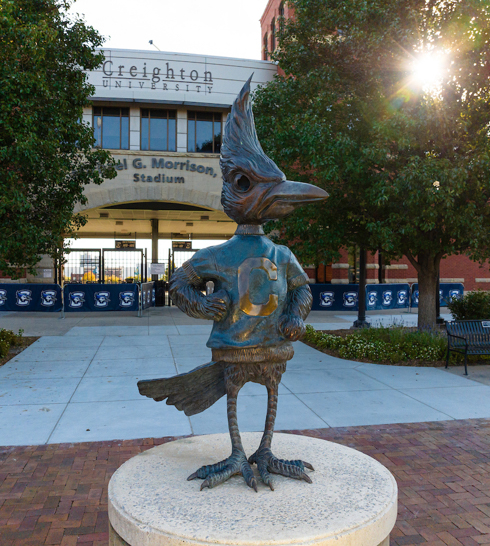 Billy Bluejay statue