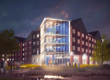 Sophomore residence hall rendering