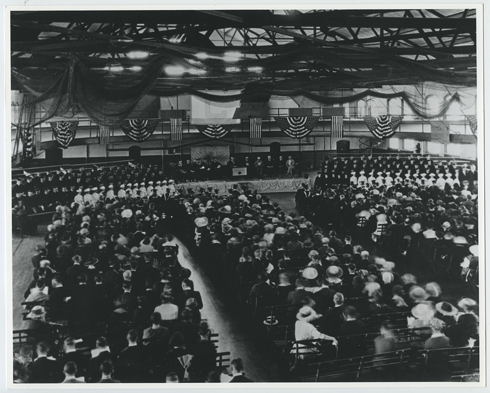 Image of Creighton graduation from the 1920s.