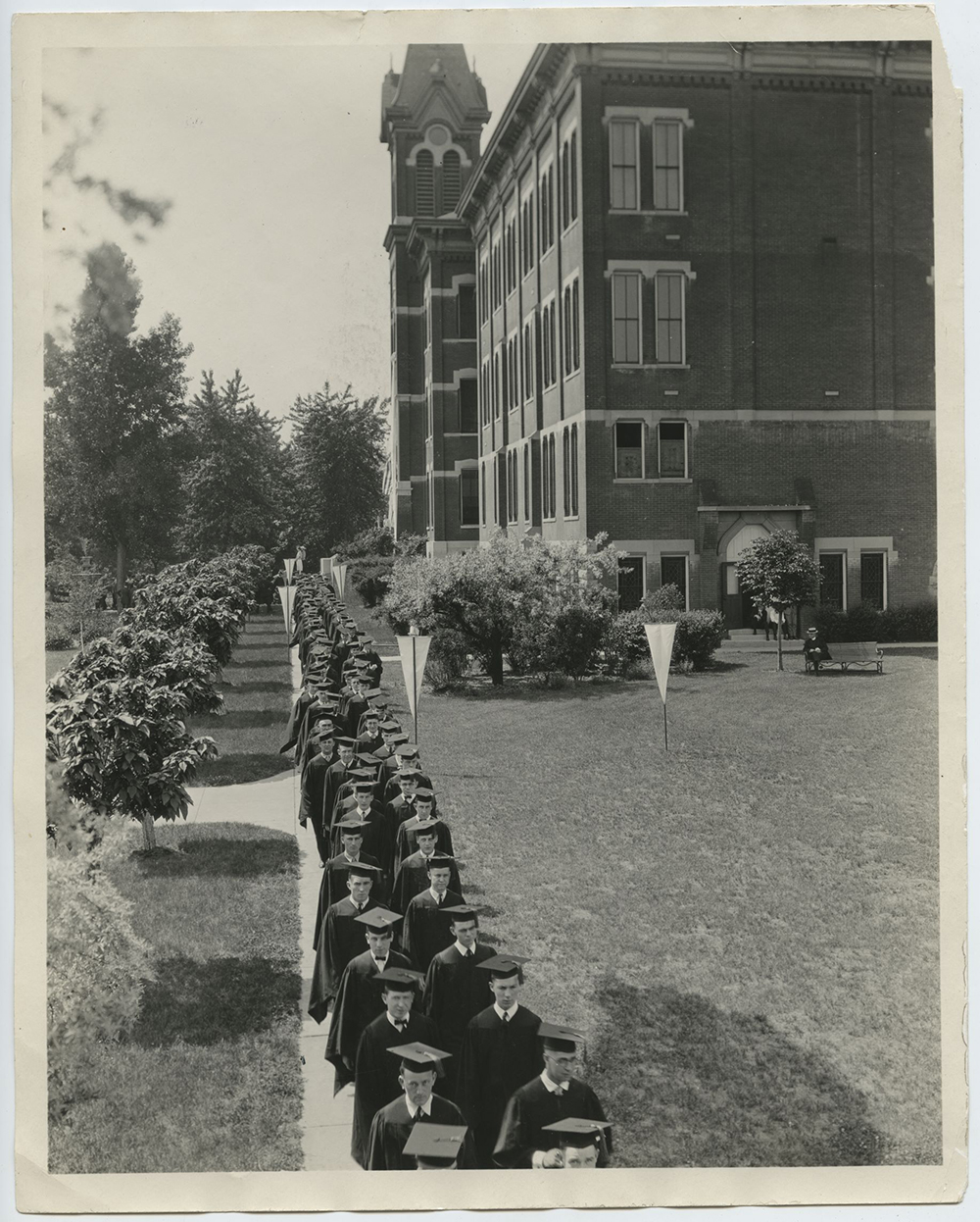 Image of Creighton graduation from the 1920s.