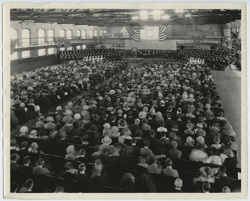Image of Creighton graduation from the 1920s.