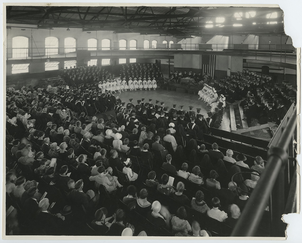 Image of Creighton graduation from the 1920s.