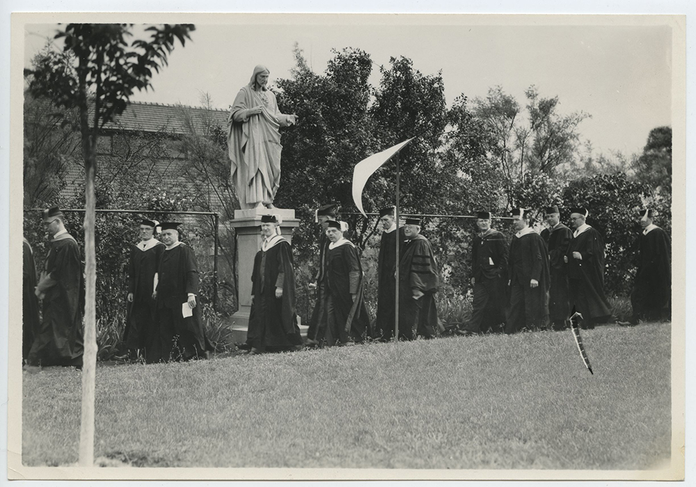 Image of Creighton graduation from the 1920s.