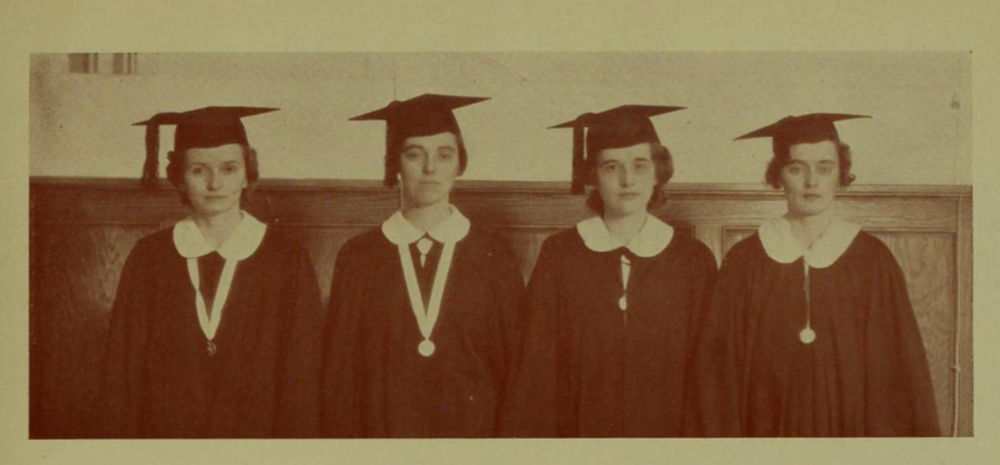 Image of Creighton graduation from the 1930s.