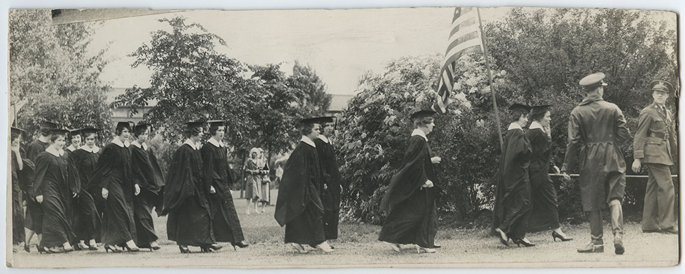 Image of Creighton graduation from the 1930s.