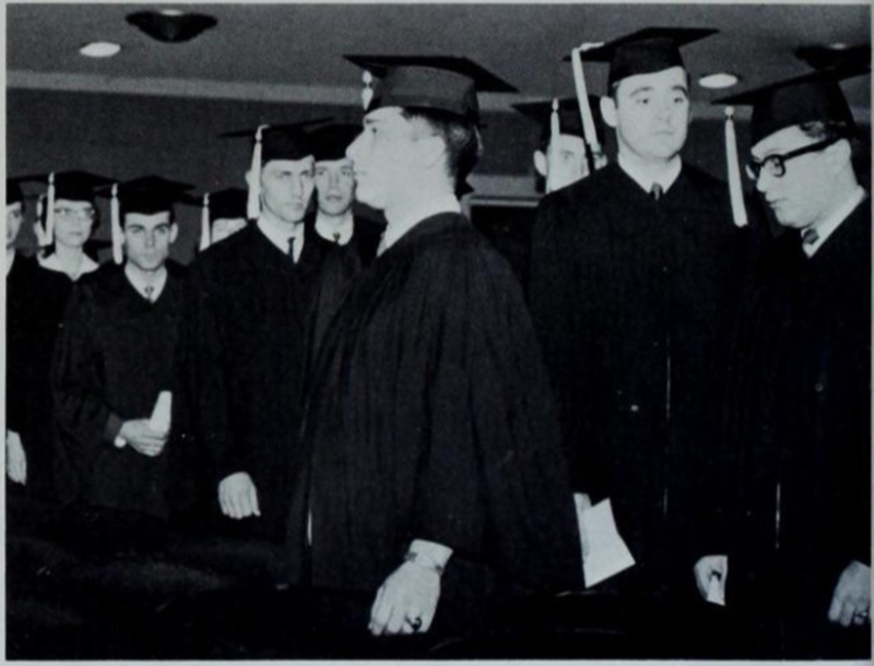Image of Creighton graduation from the 1960s.