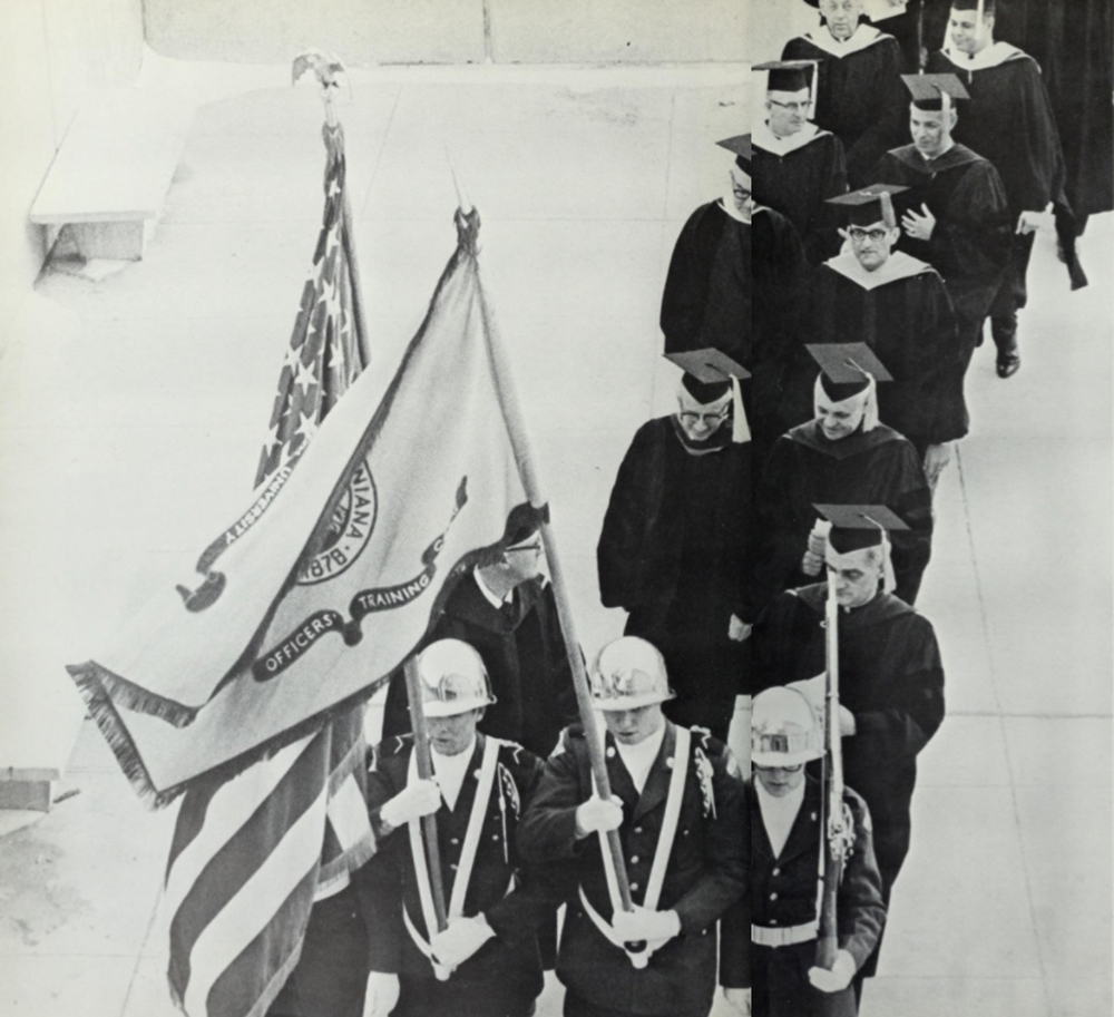 Image of Creighton graduation from the 1960s.