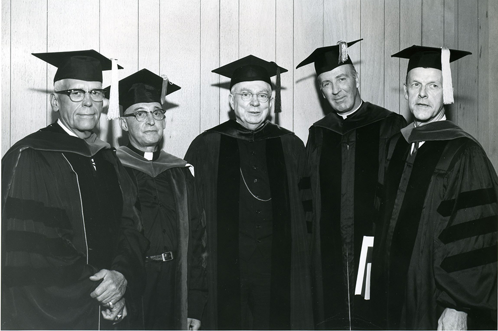 Image of Creighton graduation from the 1960s.