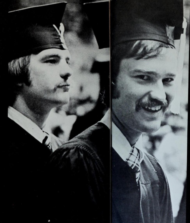 Image of Creighton graduation from the 1970s.