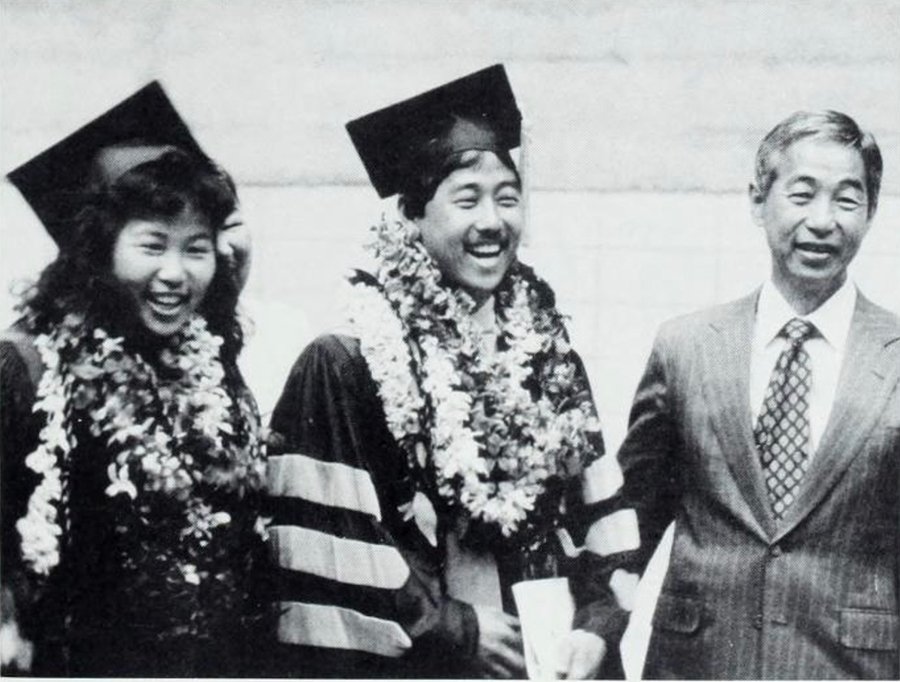 Image of Creighton graduation from the 1990s.