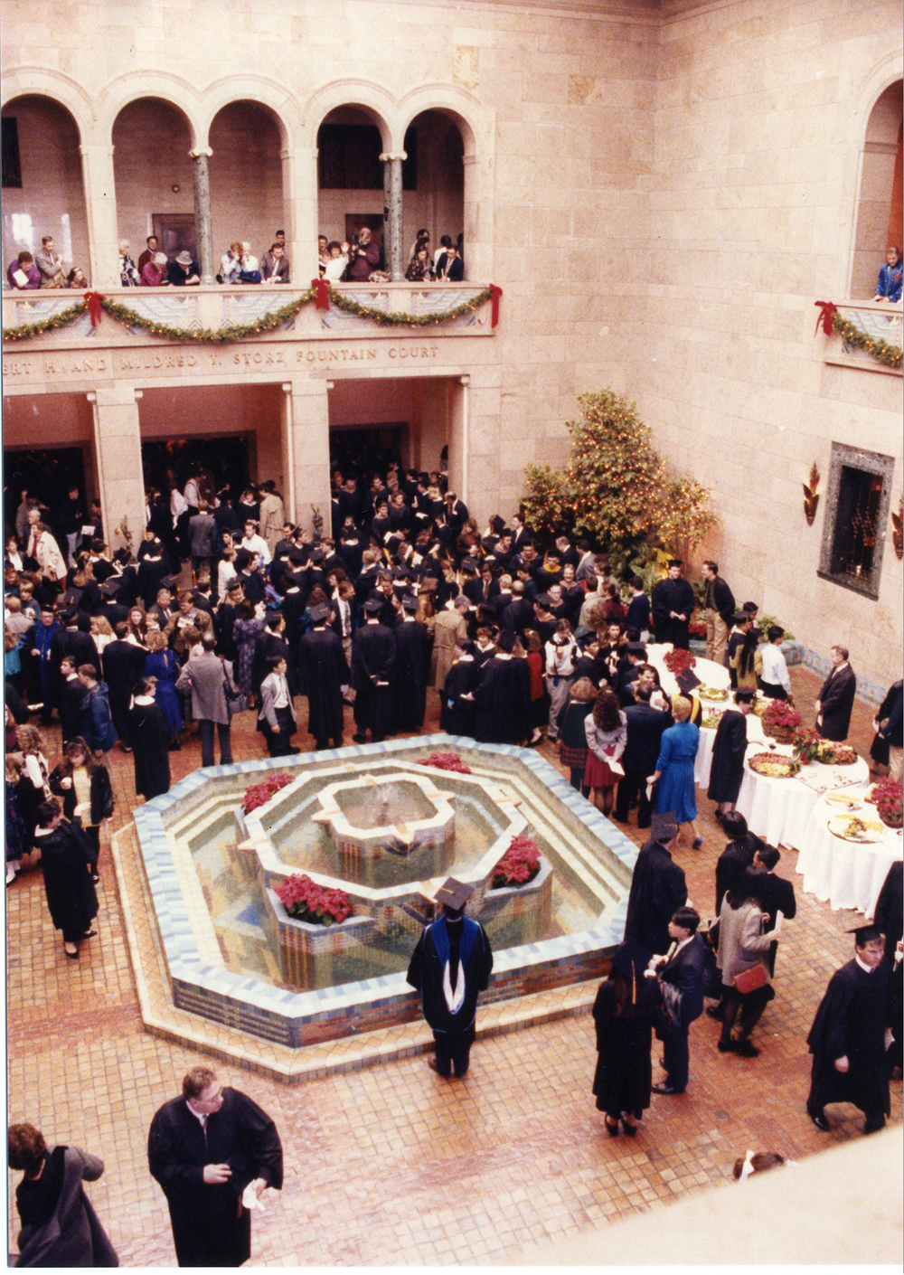 Image of Creighton graduation from the 1990s.