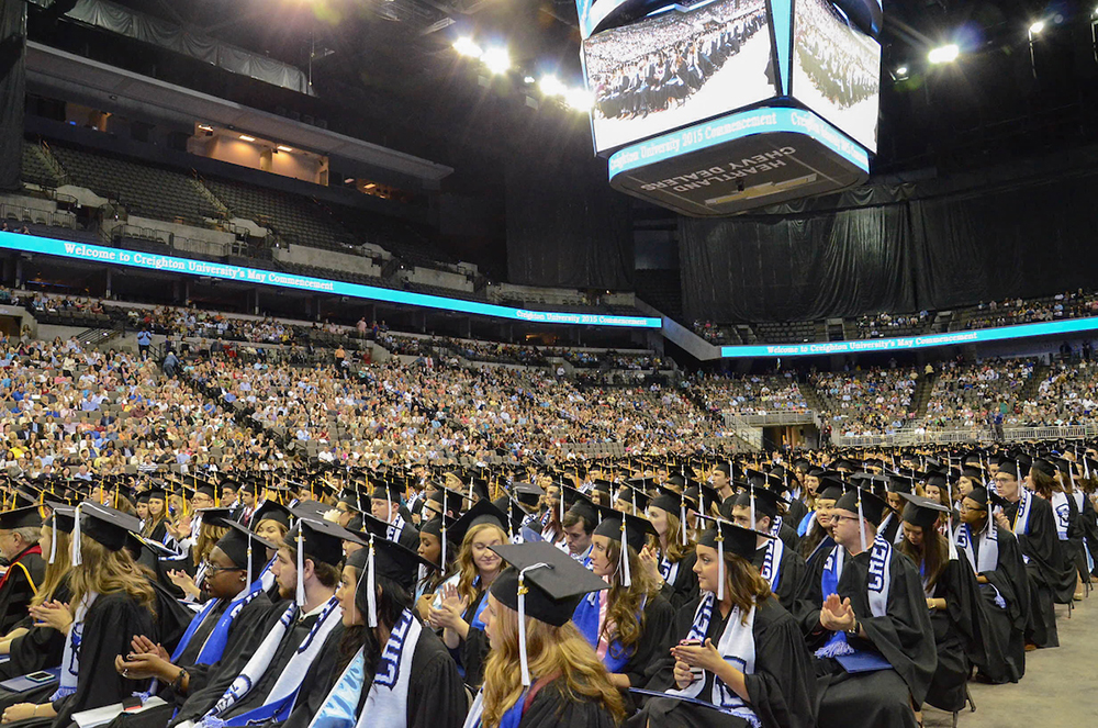 Image of Creighton graduation from the 2010s.