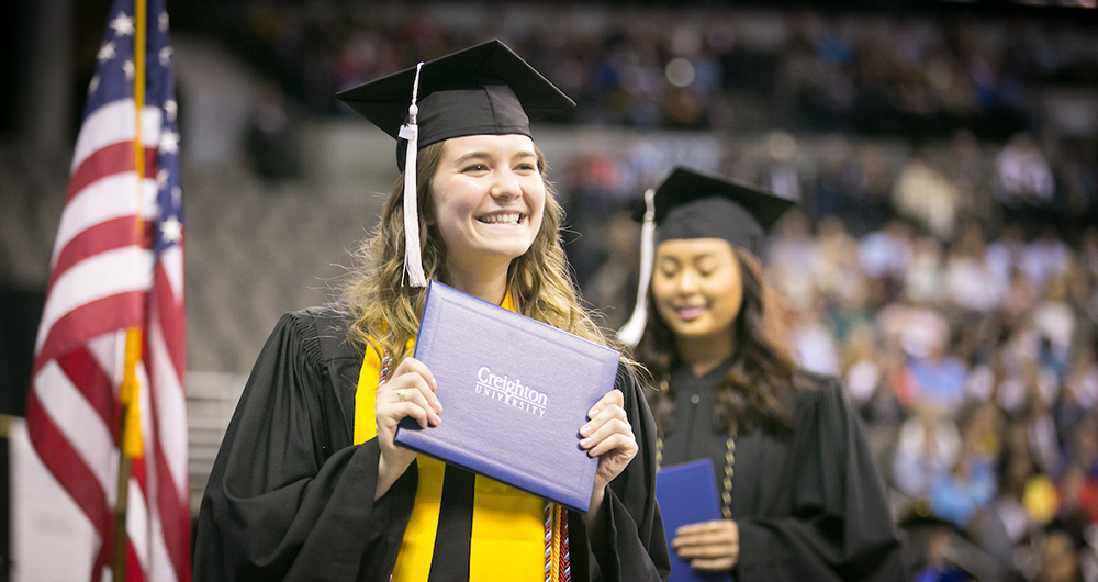 Image of Creighton graduation from the 2010s.