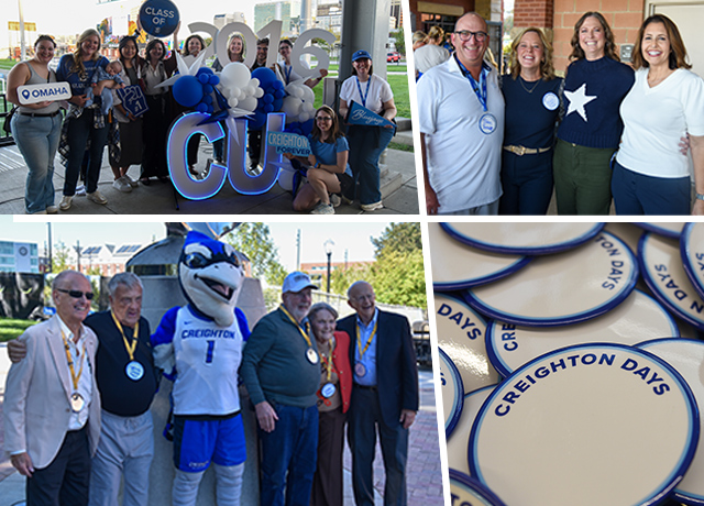 A photo collage from alumni weekend