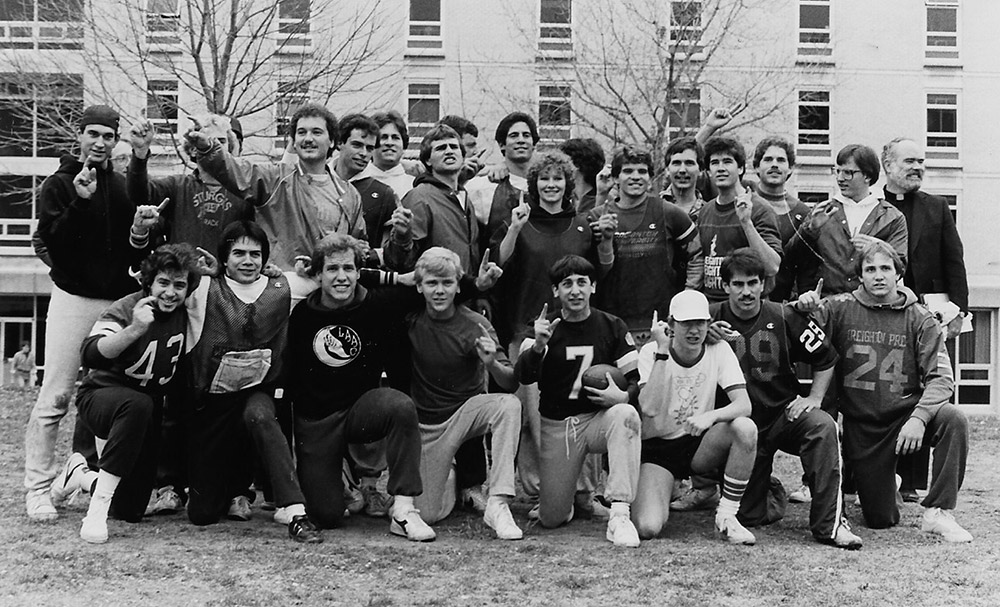 Creighton's fake but also kind of real 1983 football team.