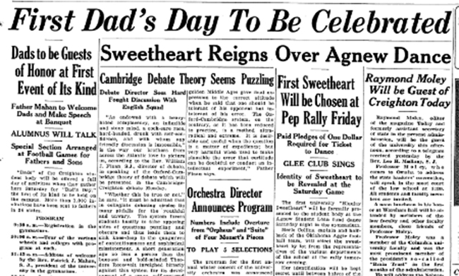 Headline of dad's day