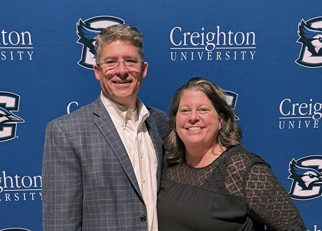 Chuck, MD&rsquo;00, and Nora Watts