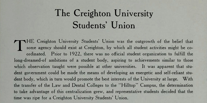 Yearbook coverage of CSU's creation.