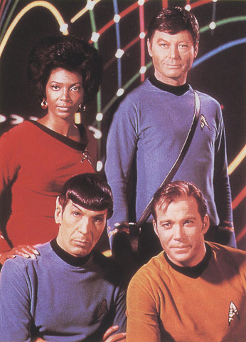 The cast of Star Trek