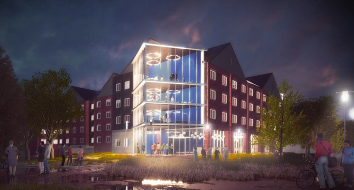 Rendering of new residence hall