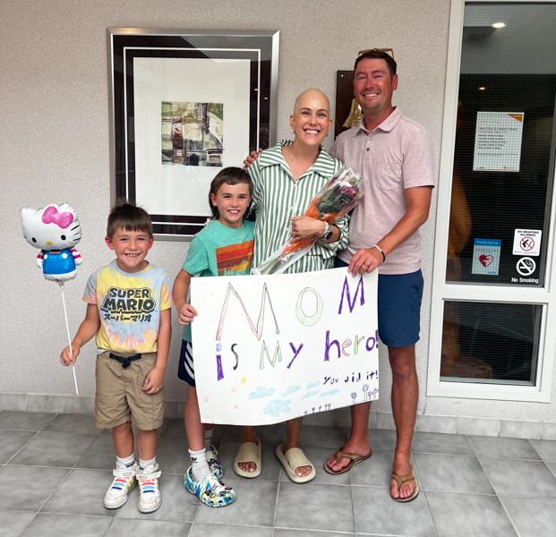 Christen and Kevin Phelps with their children. 