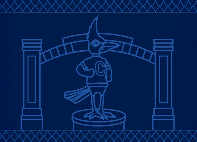 Line drawing of Billy statue