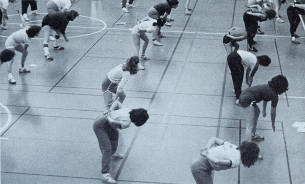 Aerobics in the KFC.