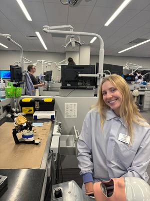Justine in SIM lab