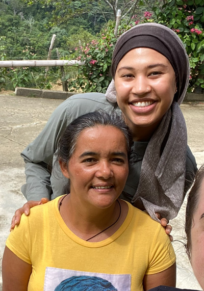 Isra Eldosougi during her Arrupe orientation in the DR.