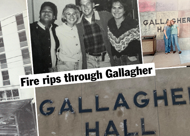Images of Gallagher Hall and residents