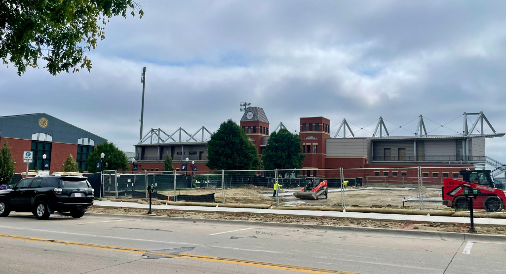 Morrison Stadium front south parking lot expansion