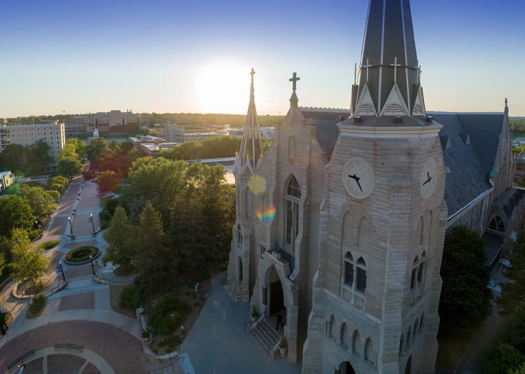 View of Campus and St. Johns