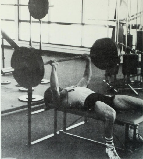 Weightlifting in the KFC.