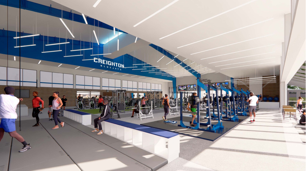 A rendering of a new exercise space